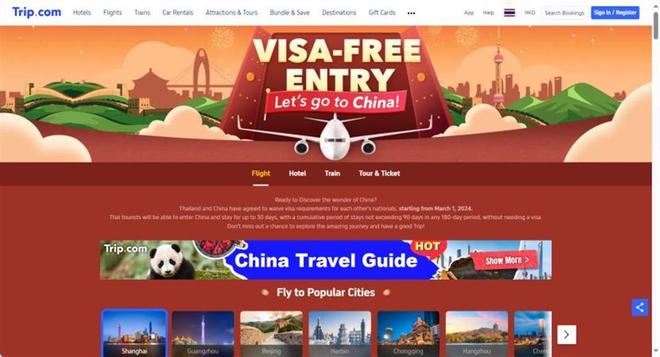 中泰互免签证政策红利显现，泰国赴华旅游订单激增3倍，入境游市场迎来强劲复苏